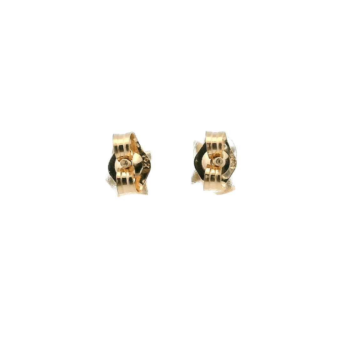 Estate 14K Yellow Gold Star Stud Earrings