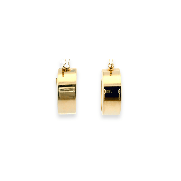 Estate 14K Yellow Gold 5MM Huggie Hoop Earrings