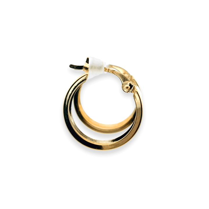 Estate 14K Yellow Gold 5MM Huggie Hoop Earrings