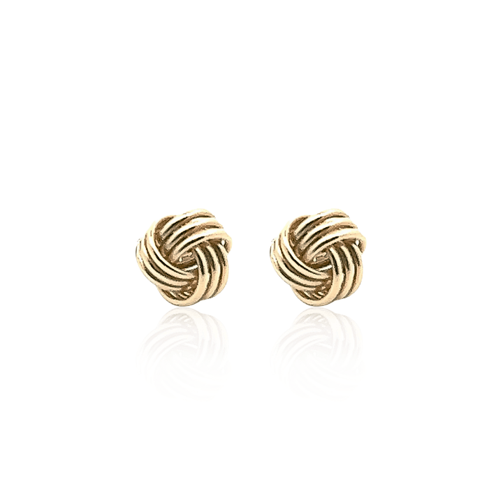 Estate 14K Yellow Gold Knot Stud Earrings