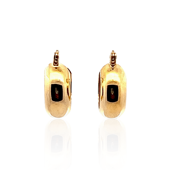 Estate 14K Yellow Gold Huggie Hoop Earrings