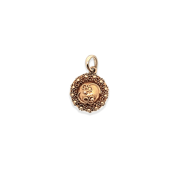 Estate 14K Yellow Gold Victorian Cannetille Pendant