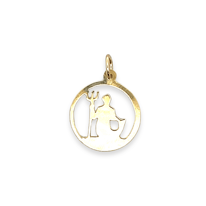 Estate 14K Yellow Gold Merman Charm