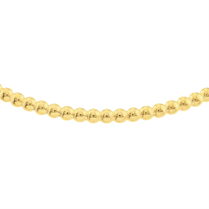 14K Yellow Gold Adjustable Beaded Bolo Bracelet by Midas Chain