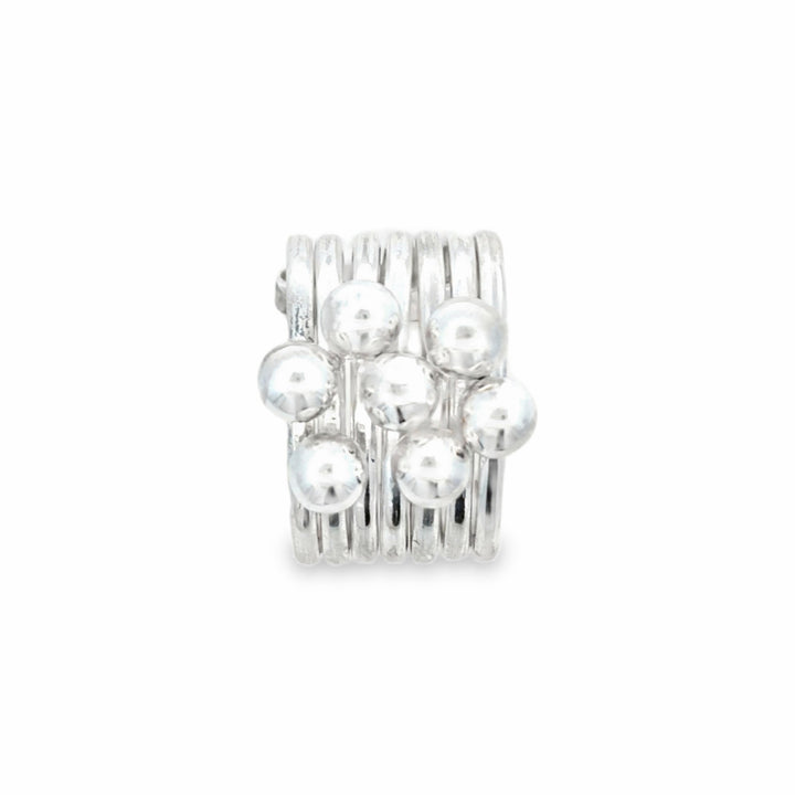 Estate Sterling Silver Multi Row Ring