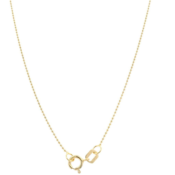 14K Yellow Gold Mini Ball Chain Necklace - 0.80mm