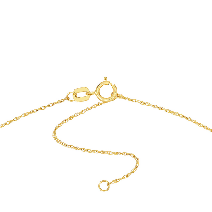14K Yellow Gold Anchor Pendant Necklace by Midas Chain