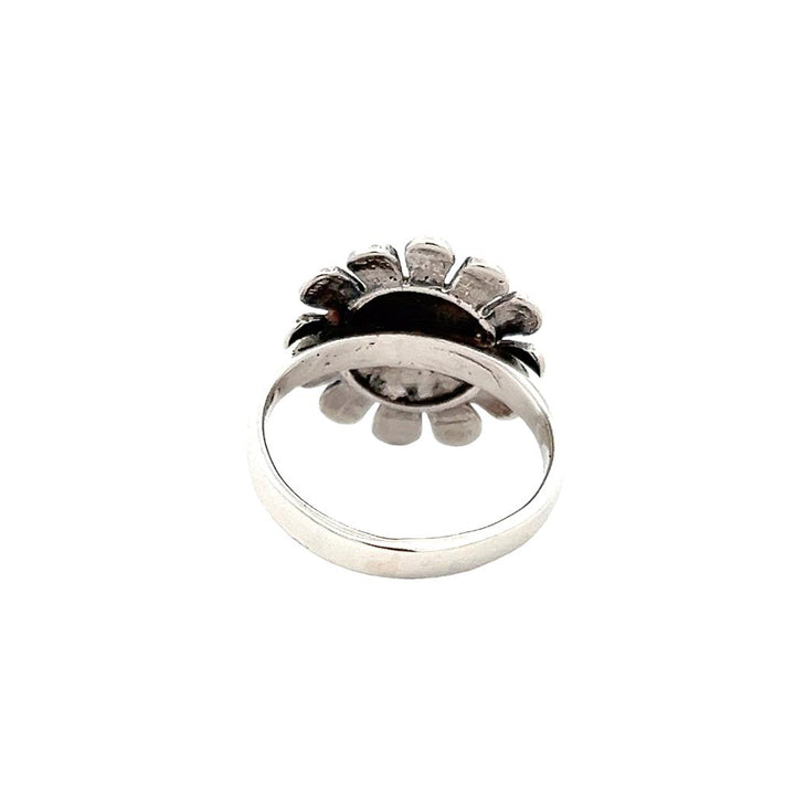 Estate Sterling Silver Sunflower Ring