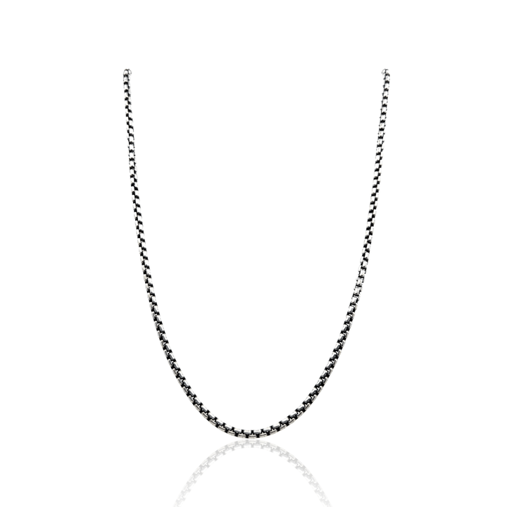 Estate Sterling Silver 2.41MM Popcorn Chain Necklace