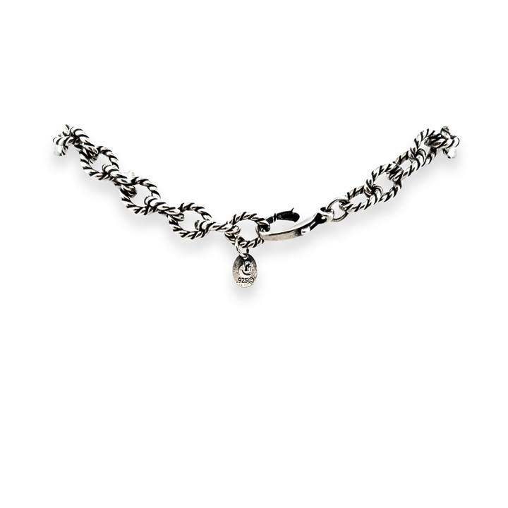 Estate Sterling Silver Relios Twisted Link Chain Necklace by Carolyn Pollack