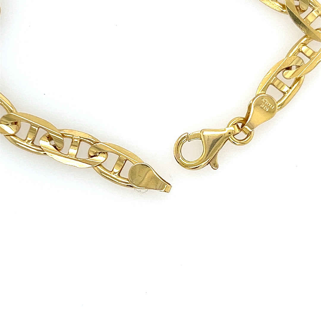 Estate 10K Yellow Gold Mariner Chain Bracelet