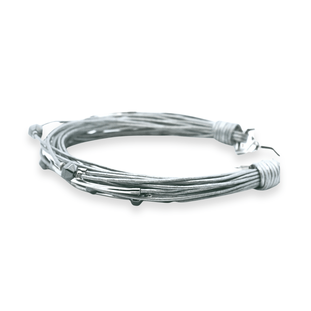 Estate Sterling Silver Multi-Strand Wire Bracelet