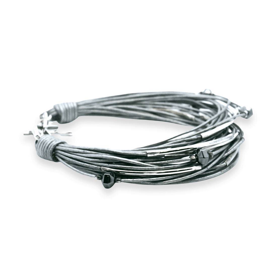 Estate Sterling Silver Multi-Strand Wire Bracelet