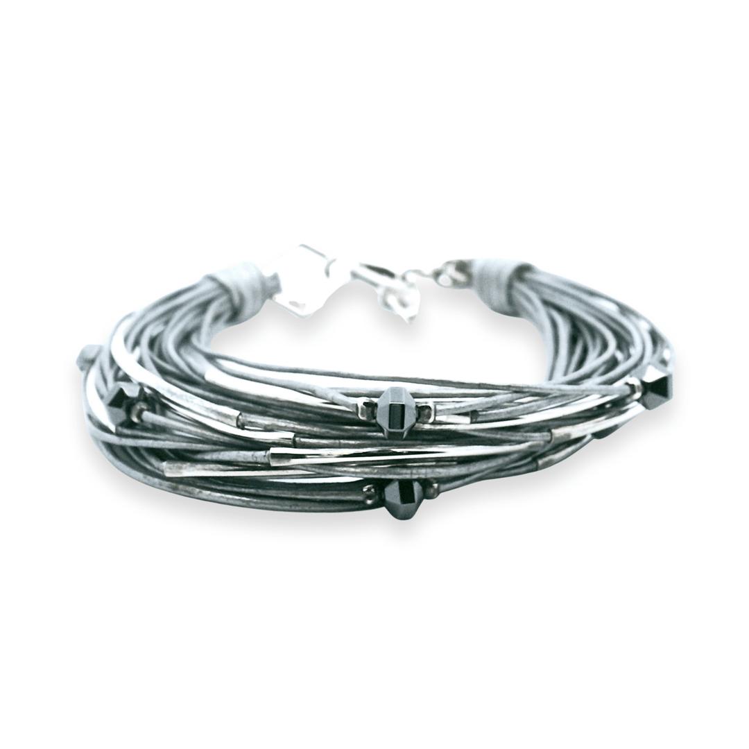 Estate Sterling Silver Multi-Strand Wire Bracelet