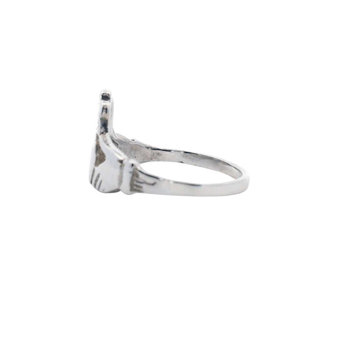 Estate Sterling Silver Claddagh Ring