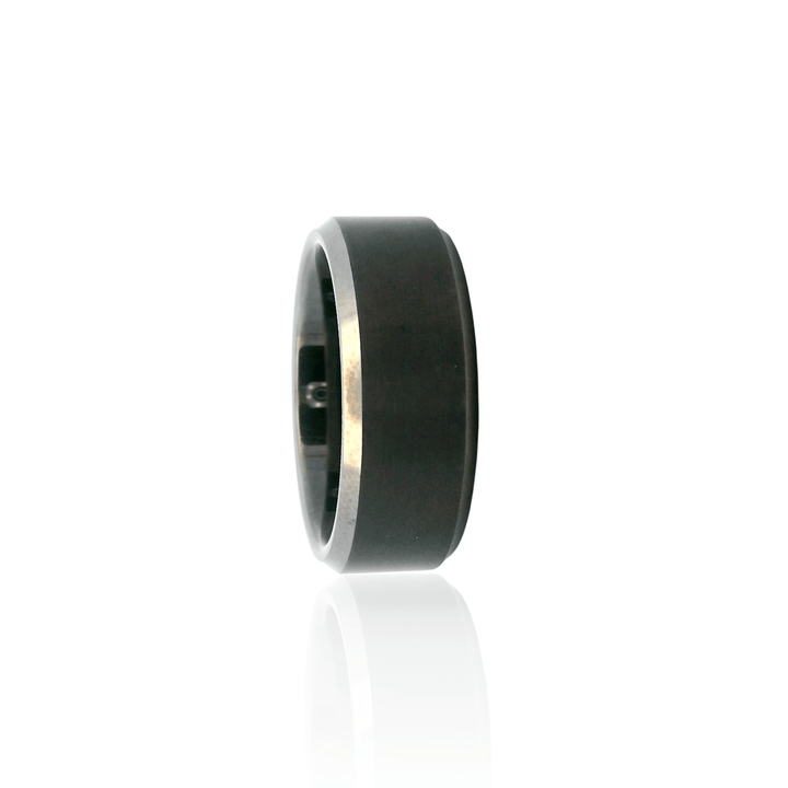 Estate Triton Tungsten Carbide Beveled Edge Men's Wedding Band