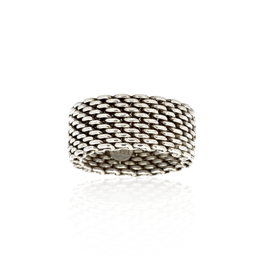 Estate Sterling Silver Tiffany & Co. Chain Link Band