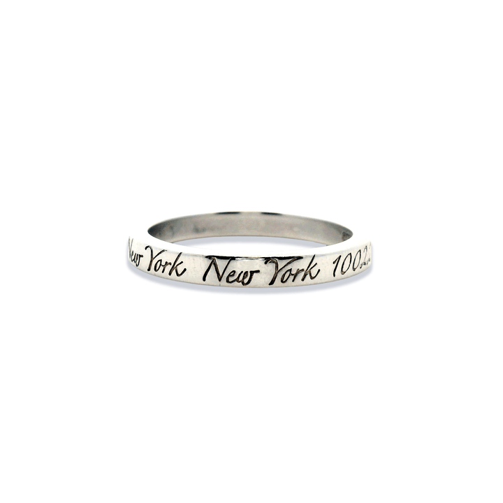 Estate Sterling Silver Tiffany & Co. Address Band