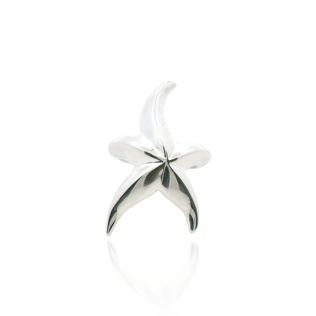 Estate Sterling Silver Polished Seastar Ring