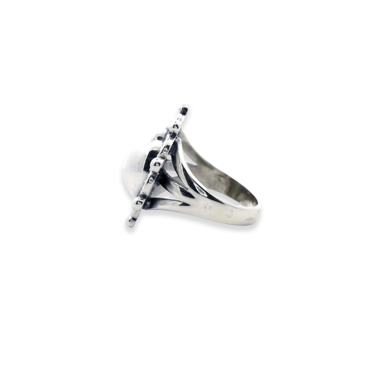 Estate Sterling Silver Button Style Ring