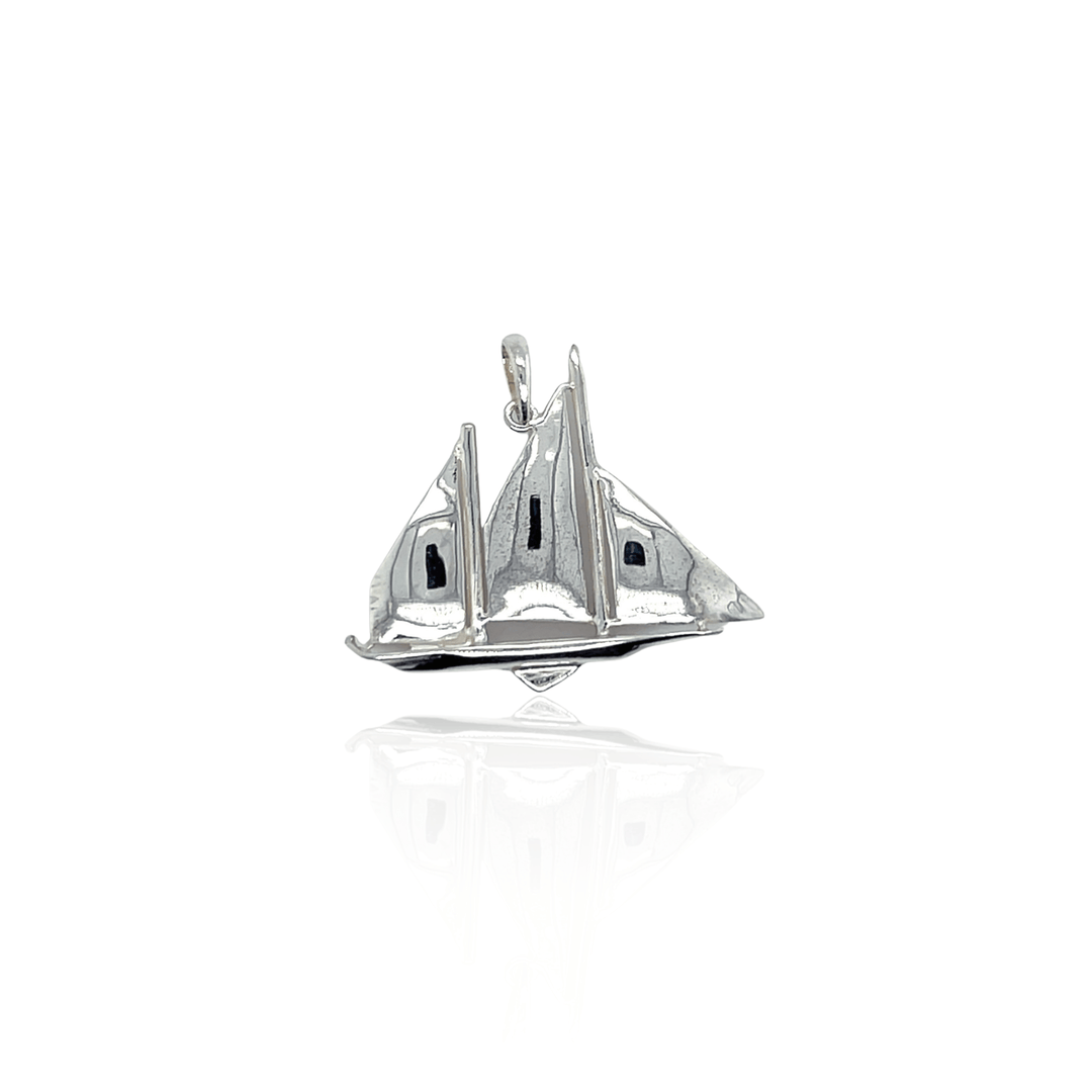 Sterling Silver Sailboat Pendant