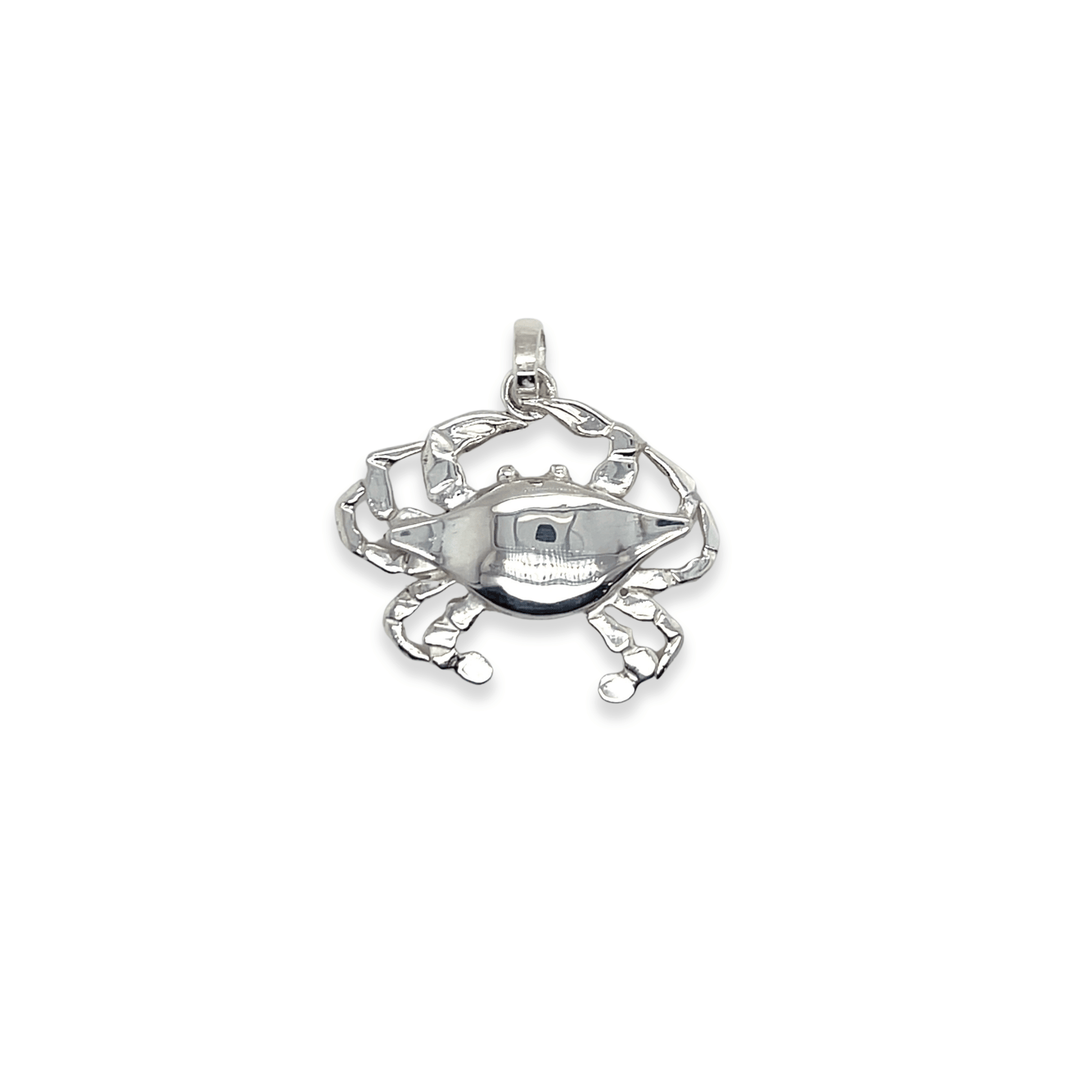 Sterling Silver Small Crab Pendant