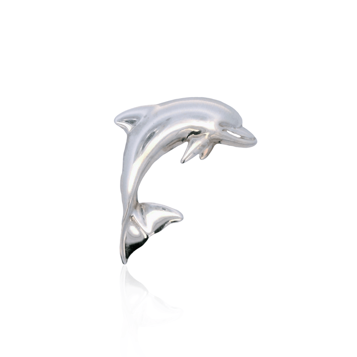Estate Sterling Silver Dolphin Pendant