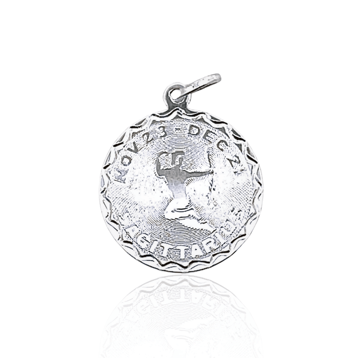 Estate Sterling Silver Sagittarius Zodiac Disc Charm