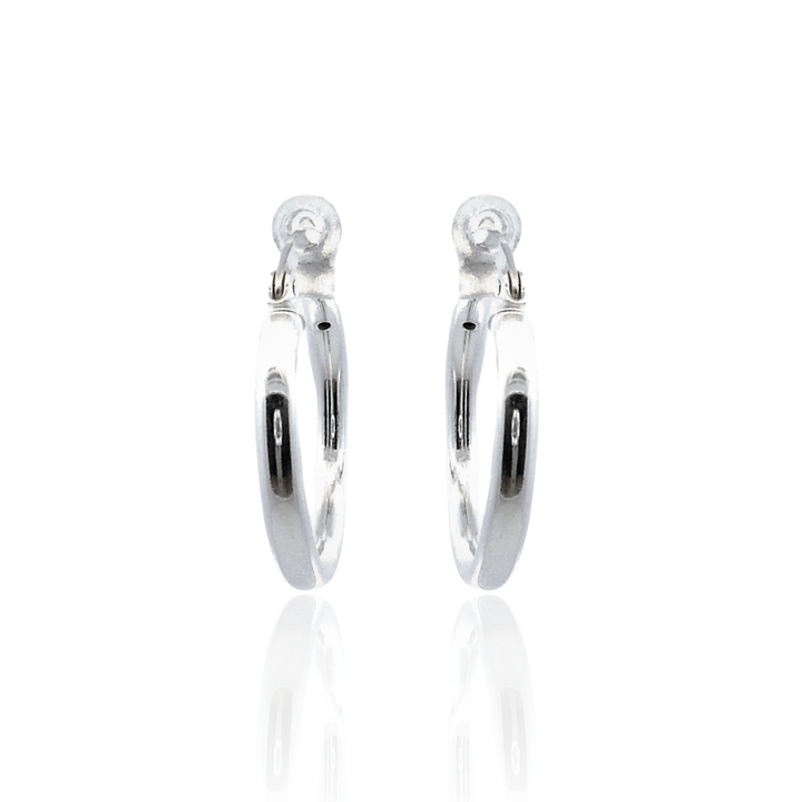 Sterling Silver 2.5x20MM French-Lock Tube Hoop Earrings
