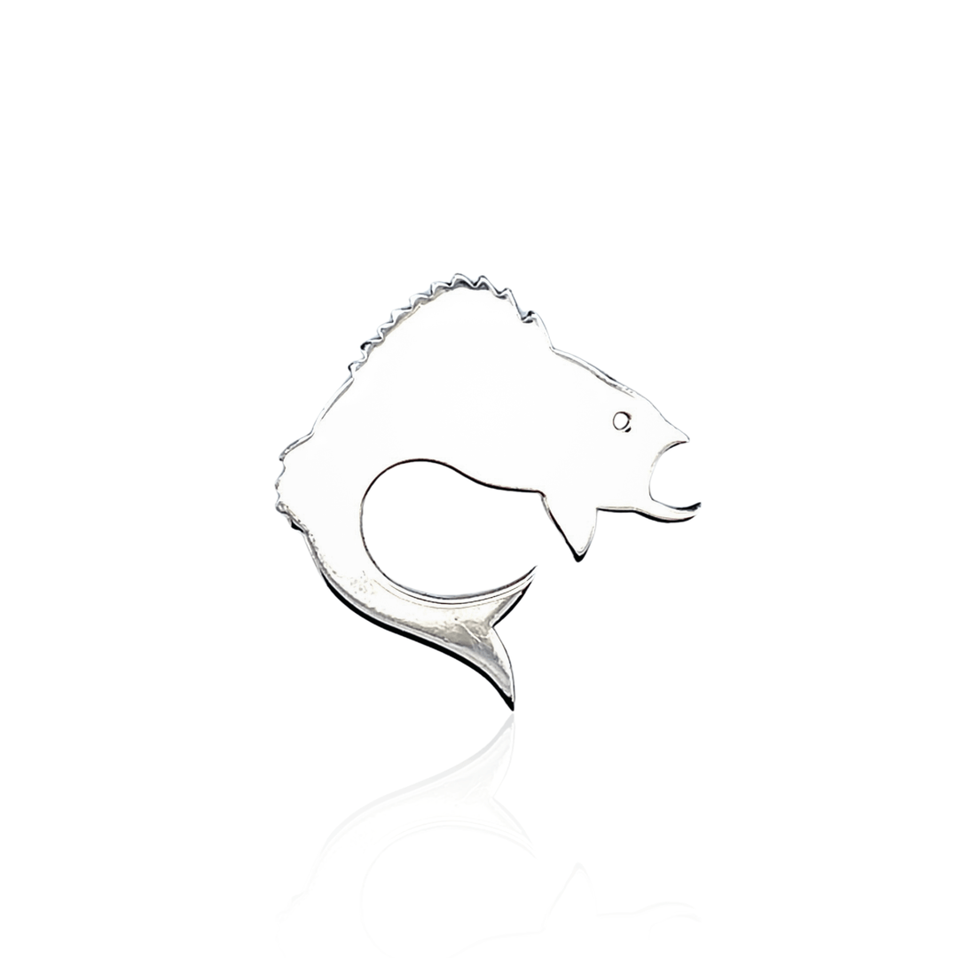 Estate Sterling Silver Sailfish Figural Pin Brooch