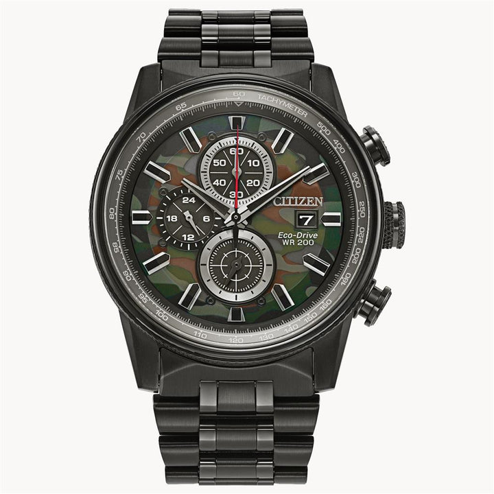 Stainless Steel Camo Nighthawk Men's Watch by Citizen