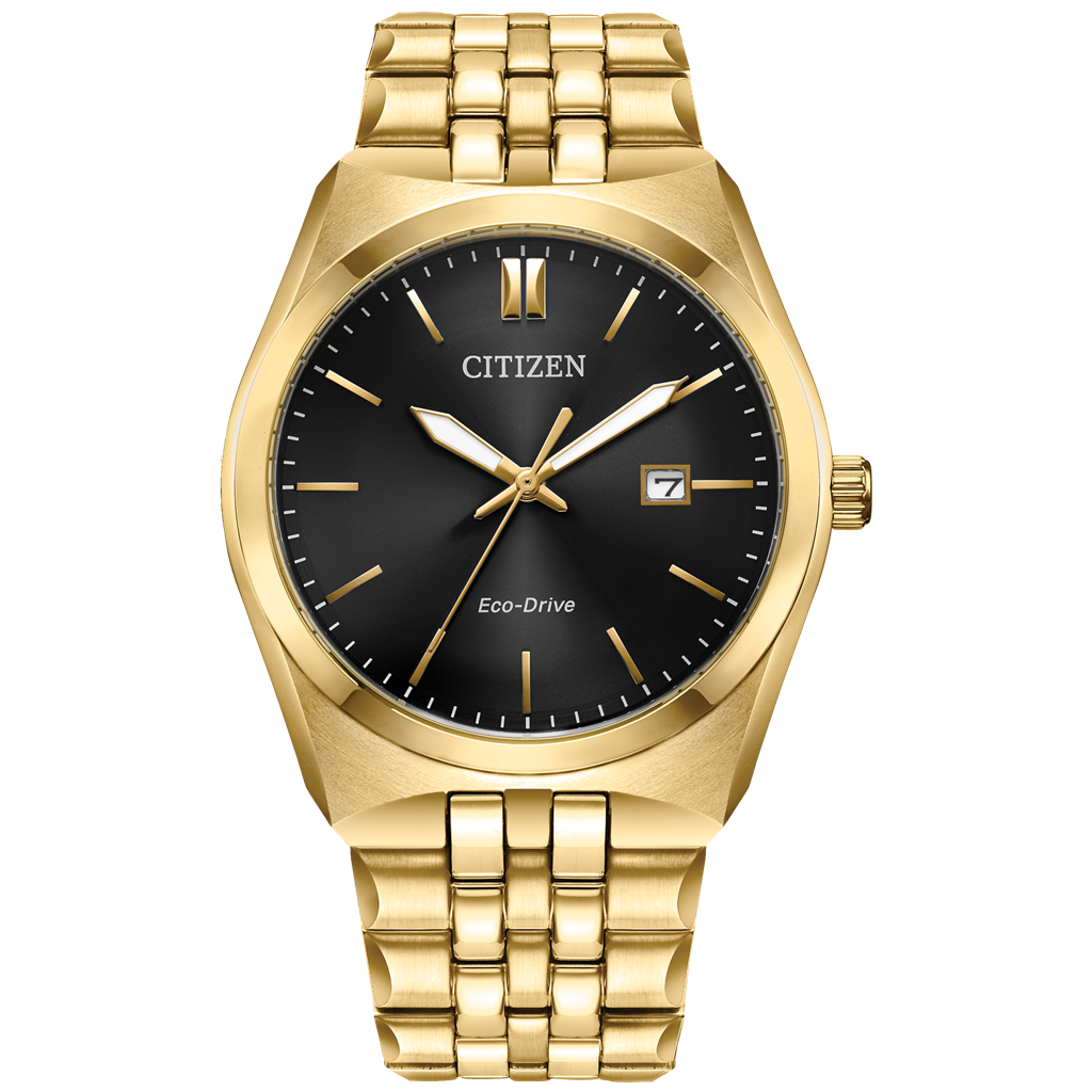 Gold-Tone Stainless Steel Eco Drive Corso Watch by Citizen