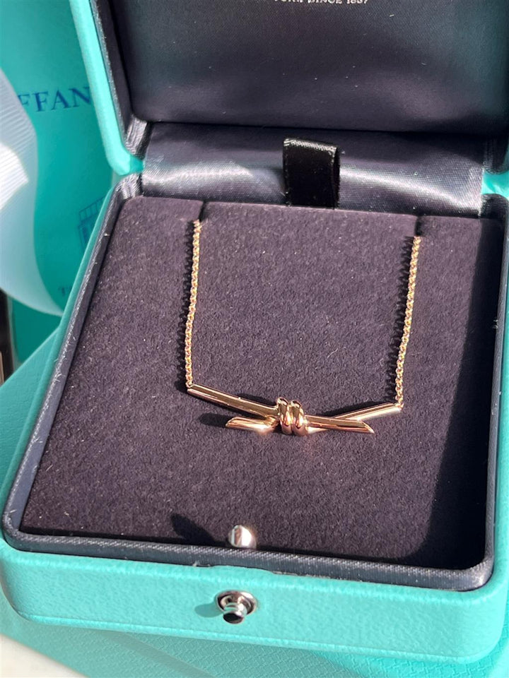 Estate 18K Rose Gold Tiffany & Co. Knot Necklace