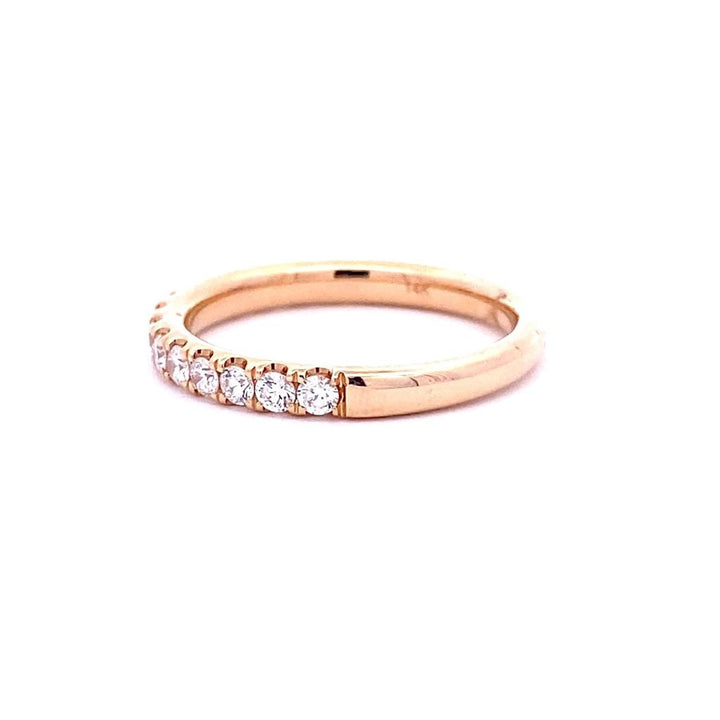 14K Yellow Gold 0.53ctw Round Diamond Classic Wedding Band