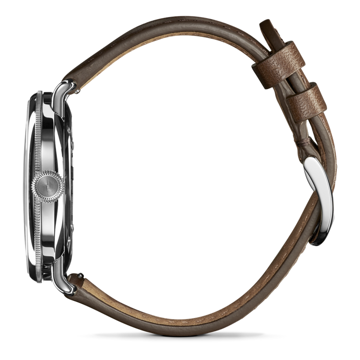Shinola Canfield 43mm White Dial Brown Leather Strap Men's Watch