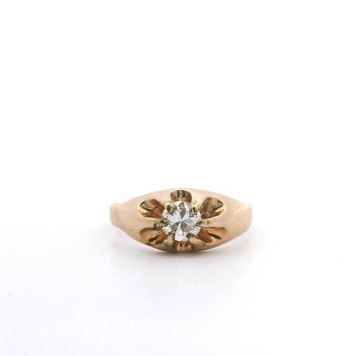 Estate 14K Yellow Gold 0.30ctw Vintage Diamond Engagement Ring