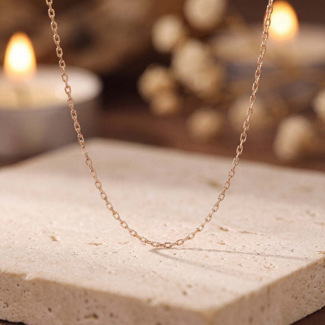 Estate Sterling Silver 1.15MM Wheat Chain Necklace