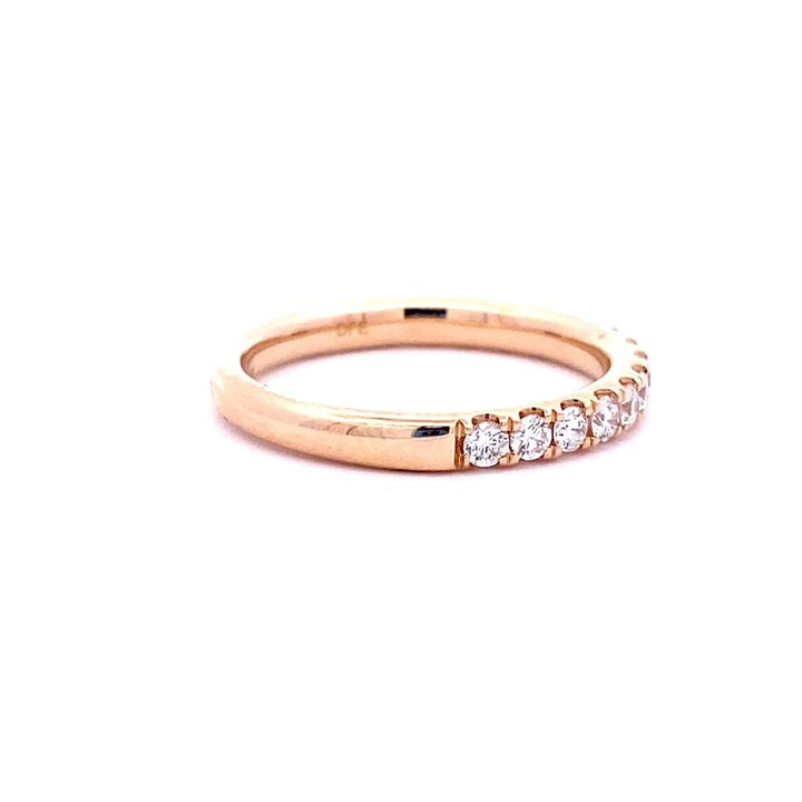 14K Yellow Gold 0.53ctw Round Diamond Classic Wedding Band