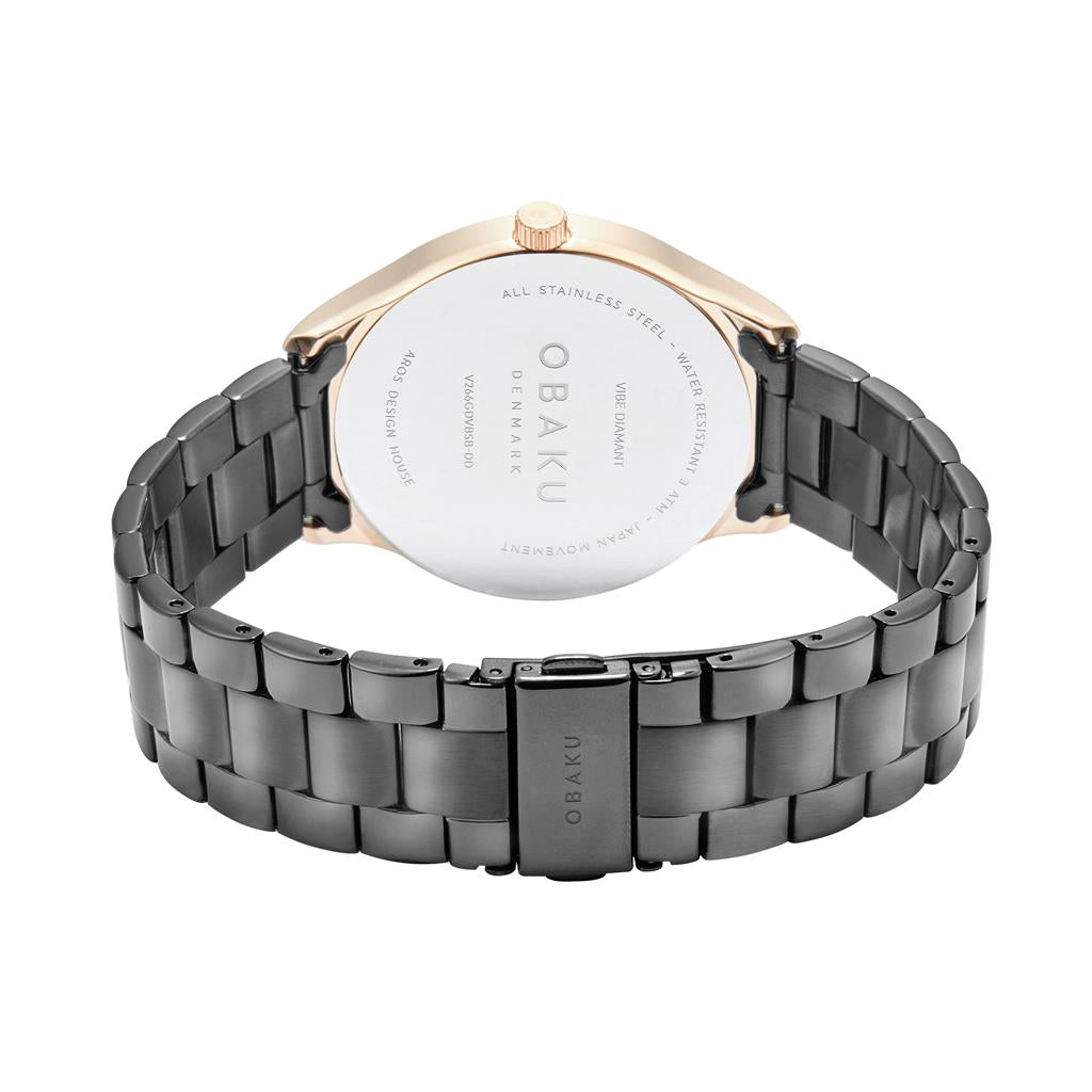 Vibe Diamant Ink Men's Watch by Obaku