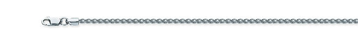 Sterling Silver 1.65mm Wheat Chain Necklace 20"