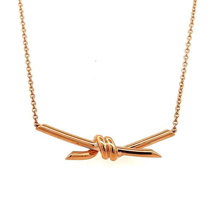 Estate 18K Rose Gold Tiffany & Co. Knot Necklace