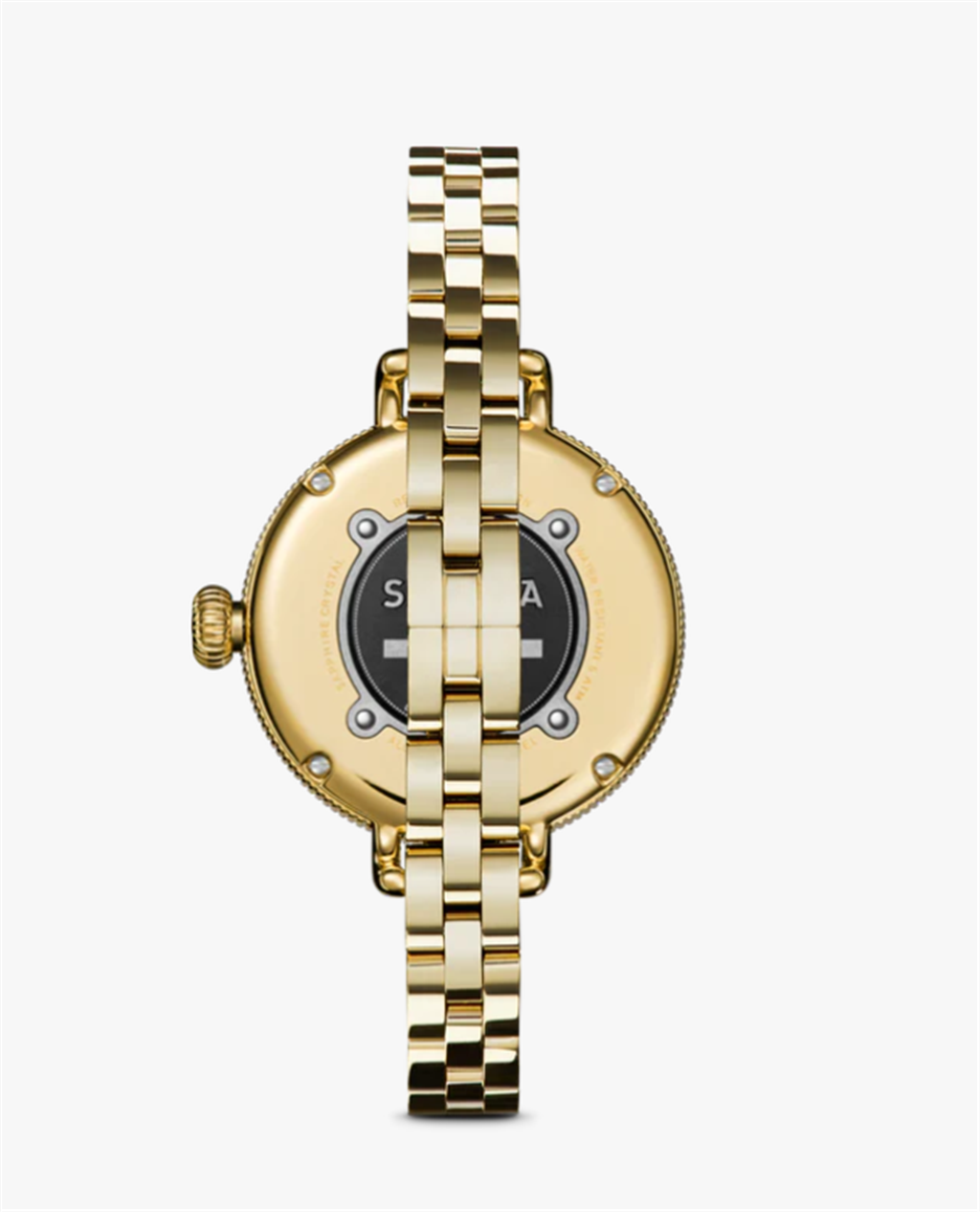 Shinola Birdy 34mm Light Silver Dial Gold-Tone Women's Watch