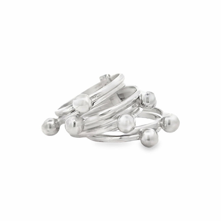 Estate Sterling Silver Multi Row Ring