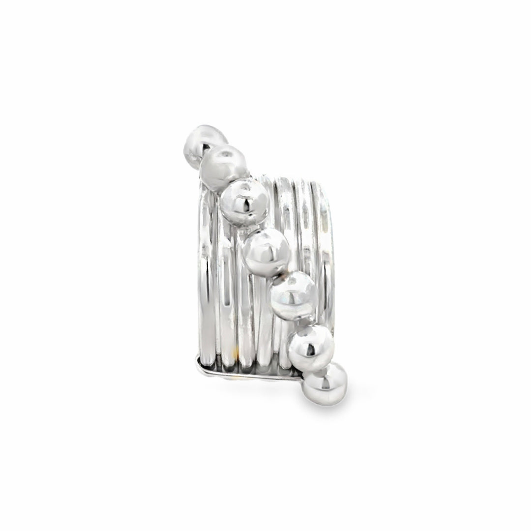Estate Sterling Silver Multi Row Ring
