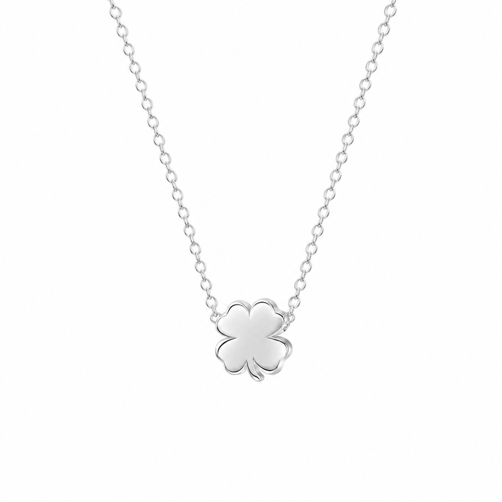 Sterling Silver 6MM Clover Pendant Necklace