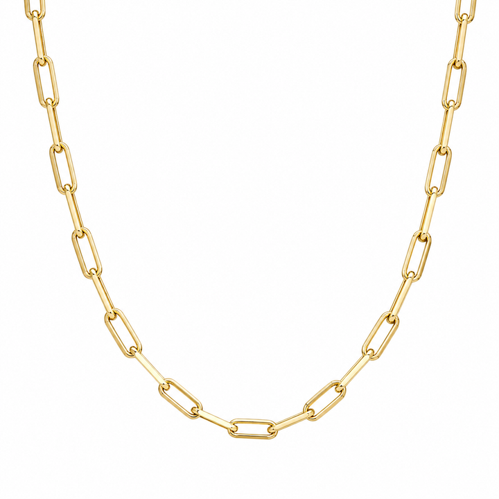 14K Yellow Gold Filled 18" Paperclip Link Necklace