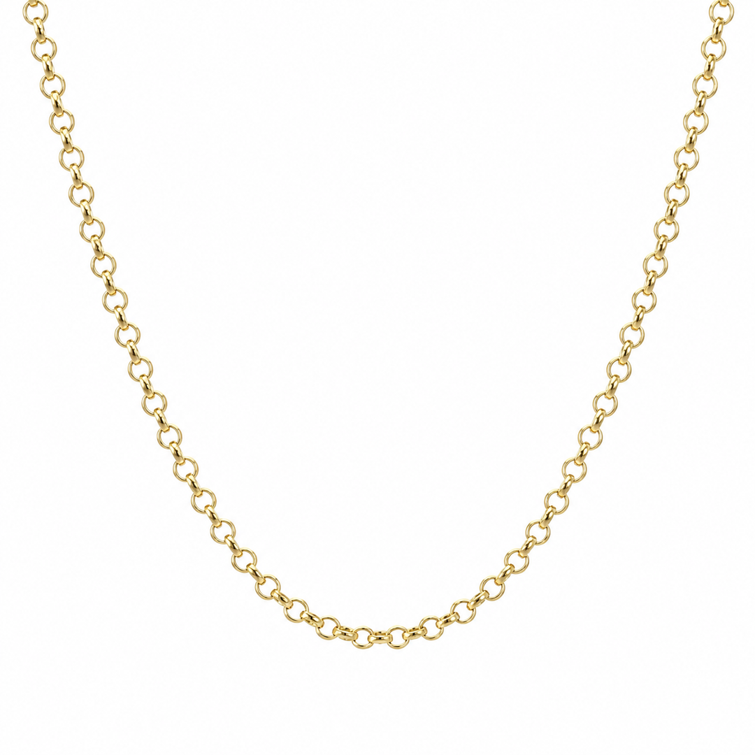 14K Yellow Gold Filled 2MM Rolo Chain Necklace