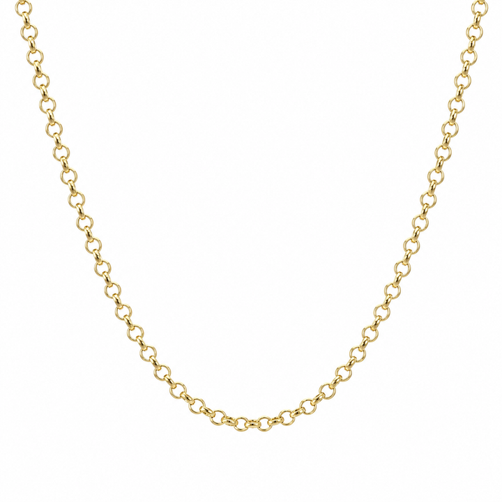 14K Yellow Gold Filled 2MM Rolo Chain Necklace