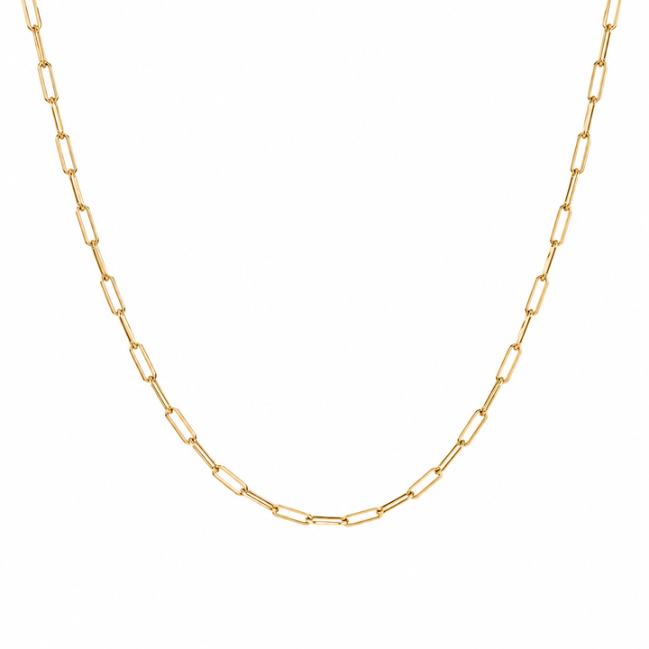 14K Yellow Gold Filled 1.90MM Paperclip Chain Necklace