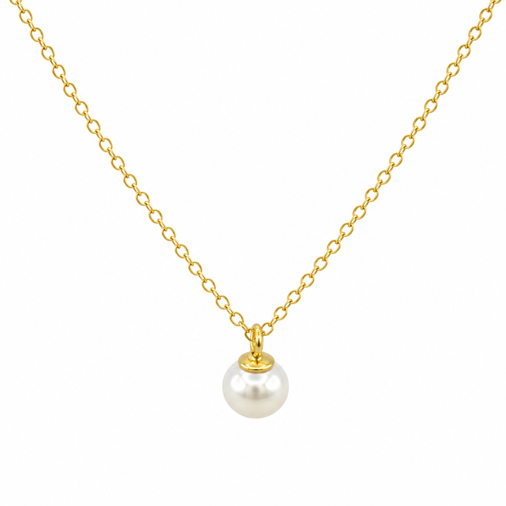 14K Gold-Filled 4.56MM Freshwater Pearl Drop Necklace